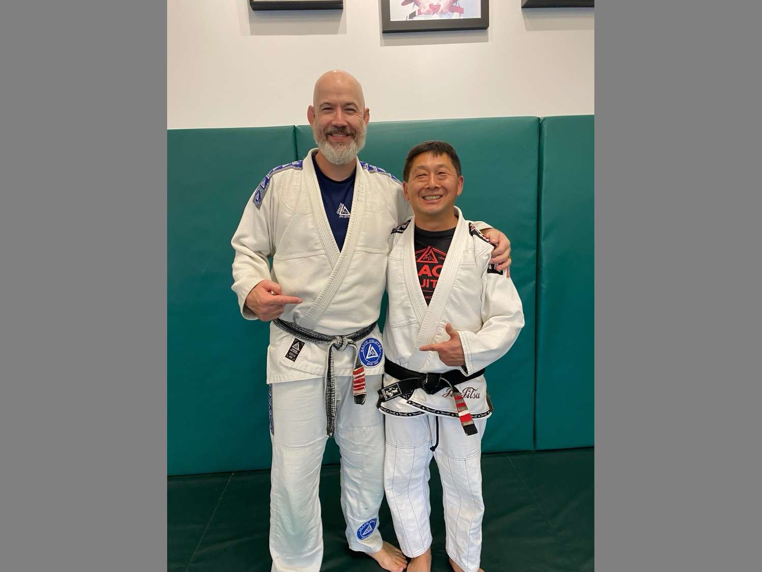 Master Cho and his BJJ Teacher