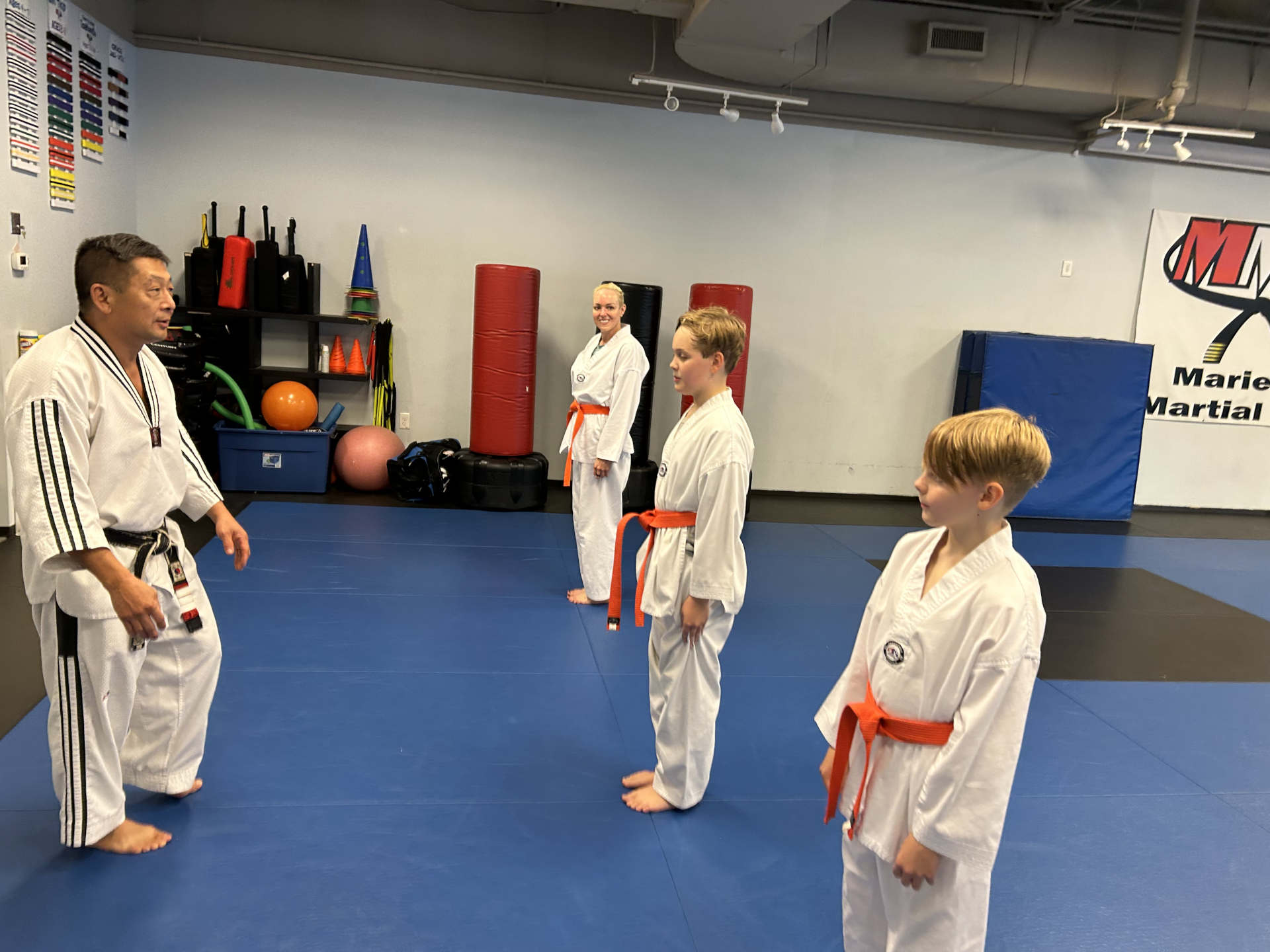 Family Belt Testing Together