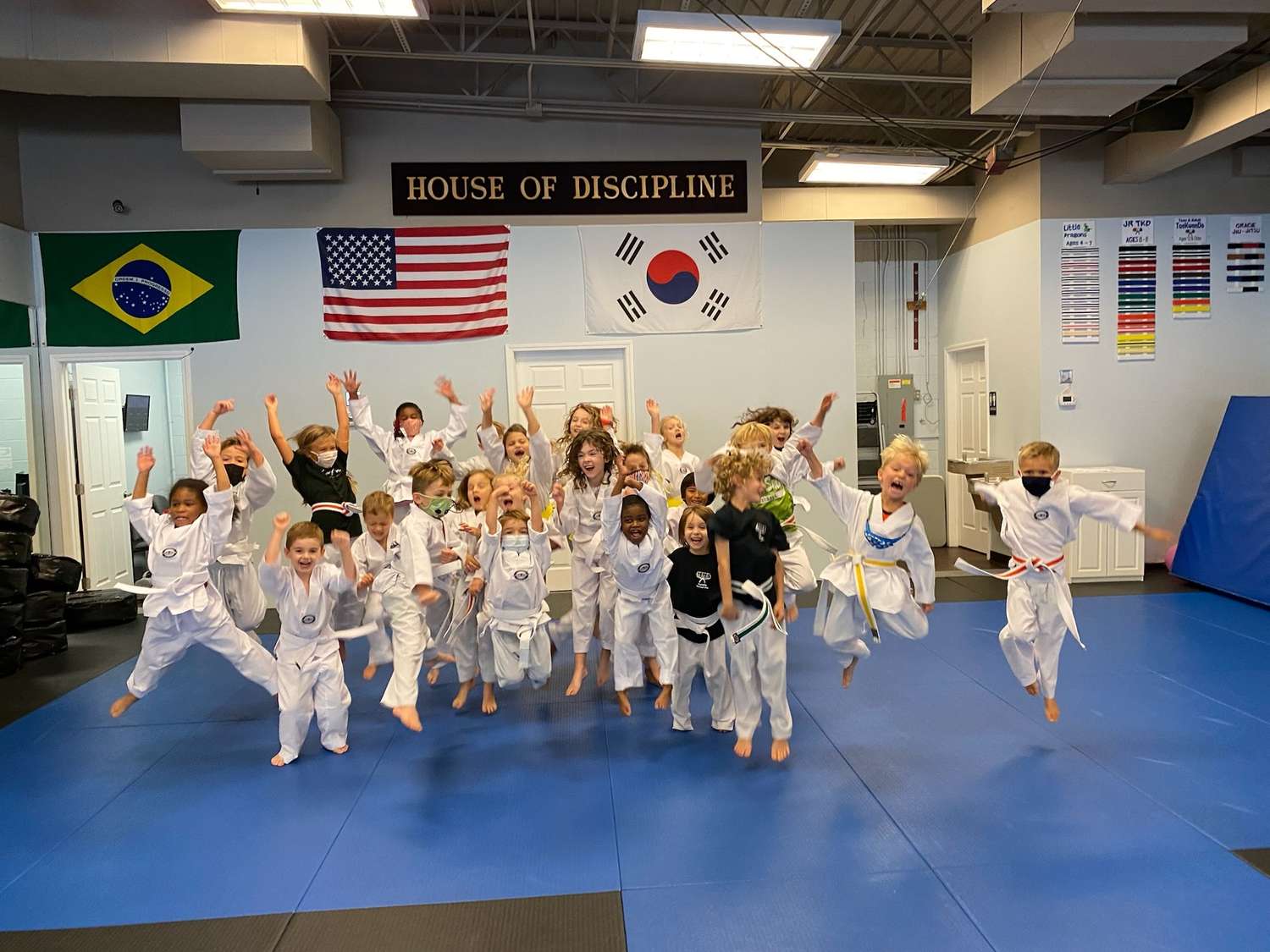 Kids Celbrate with Jump